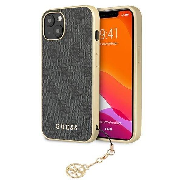 GUESS GUHCP13MGF4G4G IPHONE 13/14/15 6.1 "GRAY / GRAY HARDCASE 4G CHARMS COLLECTION