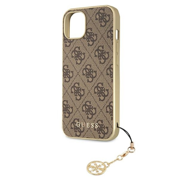 GUESS GUHCP13MGF4GBB IPHONE 13/14/15 6.1 "BRONZE / BROWN HARDCASE 4G CHARMS COLLECTION