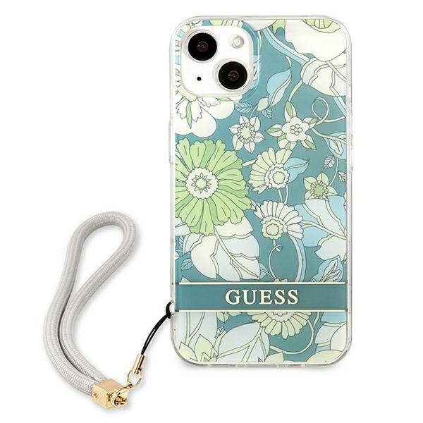 GUESS GUHCP13MHFLSN IPHONE 13/14/15 6.1 "GREEN / GREEN HARDCASE FLOWER STRAP