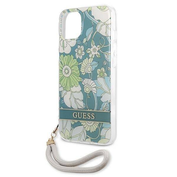 GUESS GUHCP13MHFLSN IPHONE 13/14/15 6.1 "GREEN / GREEN HARDCASE FLOWER STRAP