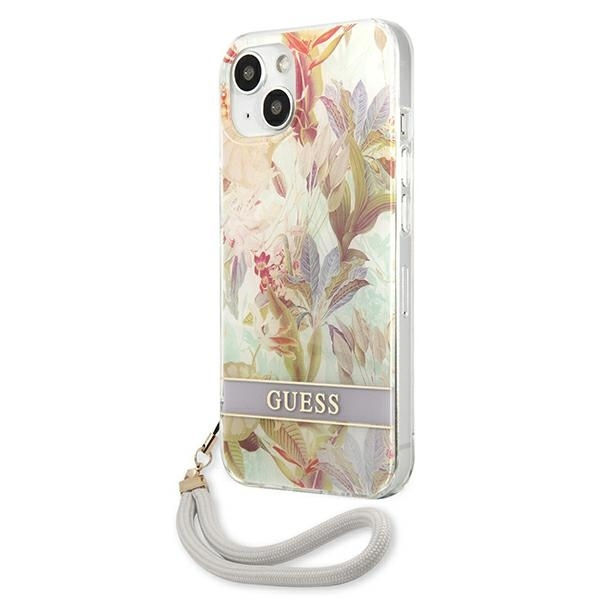 GUESS GUHCP13MHFLSU IPHONE 13/14/15 6.1 "PURPLE / PURPLE HARDCASE FLOWER STAP