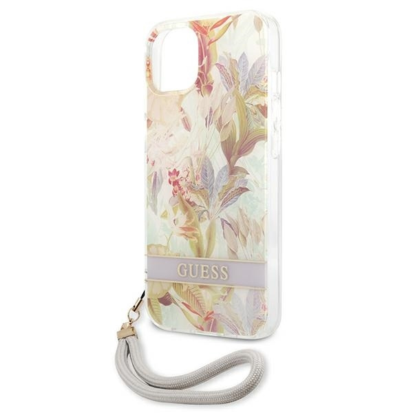 GUESS GUHCP13MHFLSU IPHONE 13/14/15 6.1 "PURPLE / PURPLE HARDCASE FLOWER STAP