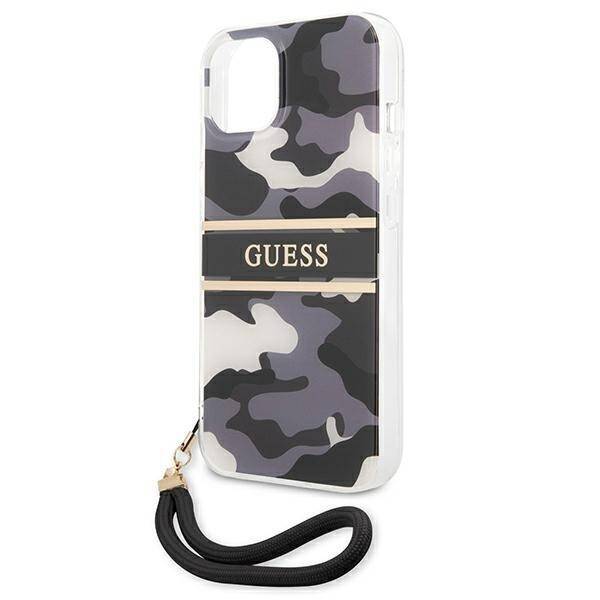 GUESS GUHCP13MKCBBK IPHONE 13/14/15 6.1 "BLACK / BLACK HARDCASE CAMO STRAP COLLECTION