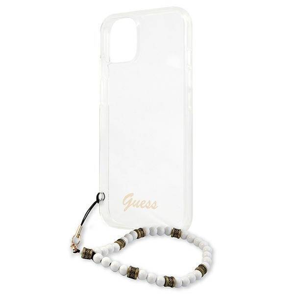 GUESS GUHCP13MKPSWH IPHONE 13/14/15 6.1 "TRANSPARENT HARDCASE WHITE PEARL