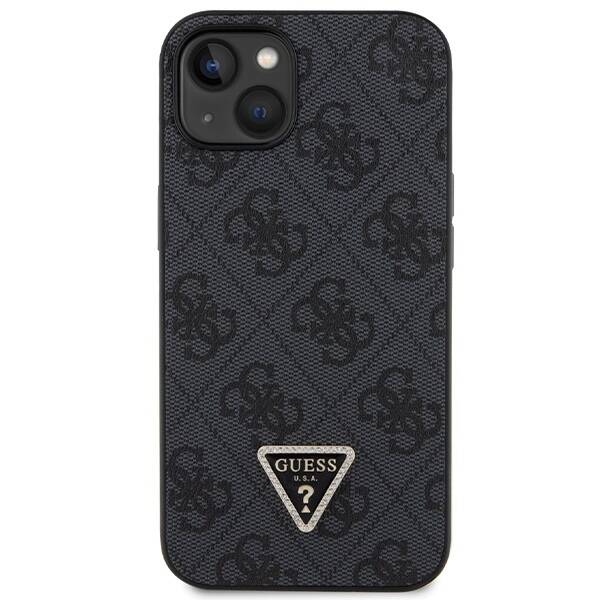 GUESS GUHCP13MP4TDSCPK IPHONE 13/14/15 6.1 "BLACK / BLACK HARDCASE CROSSBODY 4G METAL LOGO