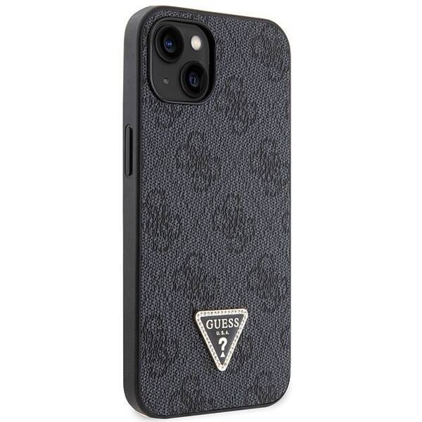 GUESS GUHCP13MP4TDSCPK IPHONE 13/14/15 6.1 "BLACK / BLACK HARDCASE CROSSBODY 4G METAL LOGO