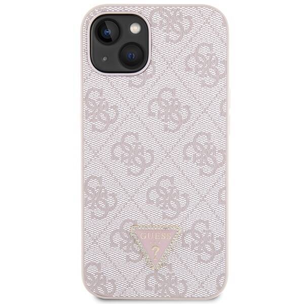 GUESS GUHCP13MP4TDSCPP IPHONE 13/14/15 6.1 "PINK / PINK HARDCASE CROSSBODY 4G METAL LOGO