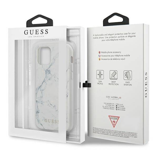 GUESS GUHCP13MPCUMAWH IPHONE 13/14/15 6.1 "BIAŁY / WHITE HARDCASE MARBLE