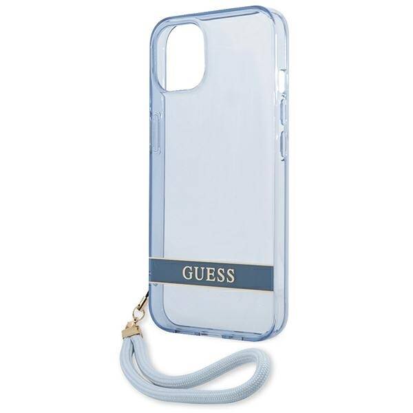 GUESS GUHCP13MTSGSB IPHONE 13/14/15 6.1 "BLUE / BLUE HARDCASE TRANSLUCENT STRAP