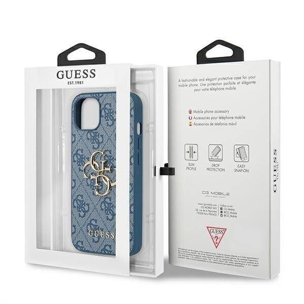 GUESS GUHCP13S4GGBL IPHONE 13 MINI 5.4 "BLUE/BLUE HARDCASE 4G BIG METAL LOGO