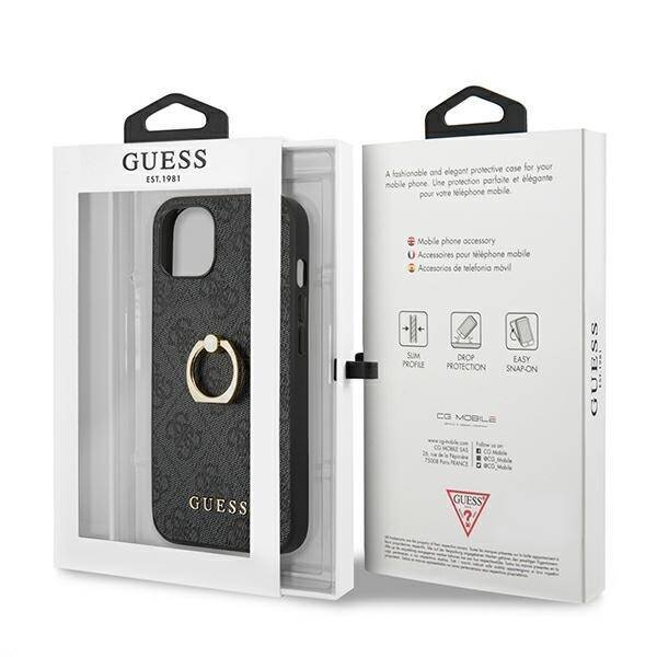 GUESS GUHCP13S4GRGRGR IPHONE 13 MINI 5.4 "GRAY/GRAY HARDCASE 4G WITH RING STANDARD