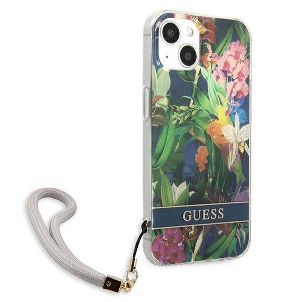 GUESS GUHCP13SHFLSB IPHONE 13 MINI 5.4 "BLUE/BLUE HARDCASE FLOWER STAP