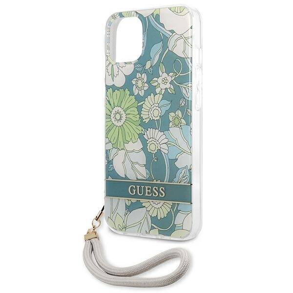 GUESS GUHCP13SHFLSN IPHONE 13 MINI 5.4 "GREEN/GREEN HARDCASE FLOWER STRAP