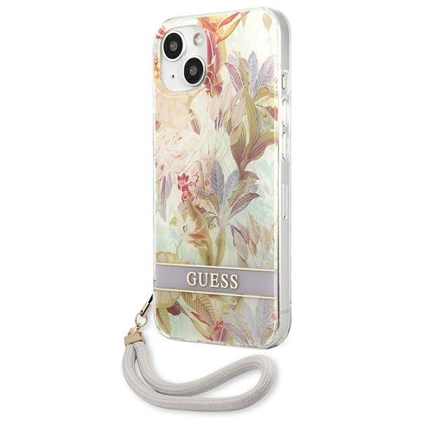 GUESS GUHCP13SHFLSU IPHONE 13 MINI 5.4 "PURPLE/PURPLE HARDCASE FLOWER STAP