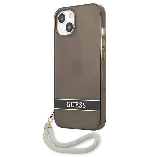 GUESS GUHCP13SHTSGSK IPHONE 13 MINI 5.4 "BLACK/BLACK HARDCASE TRANSLUENT STRAP