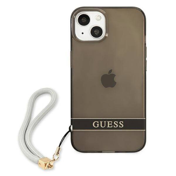 GUESS GUHCP13SHTSGSK IPHONE 13 MINI 5.4 "BLACK/BLACK HARDCASE TRANSLUENT STRAP