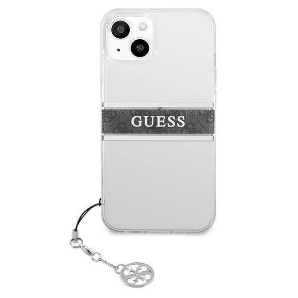 GUESS GUHCP13SKB4G4G IPHONE 13 MINI 5.4 "BANNER HARDCASE 4G GRAY STAP CHARM