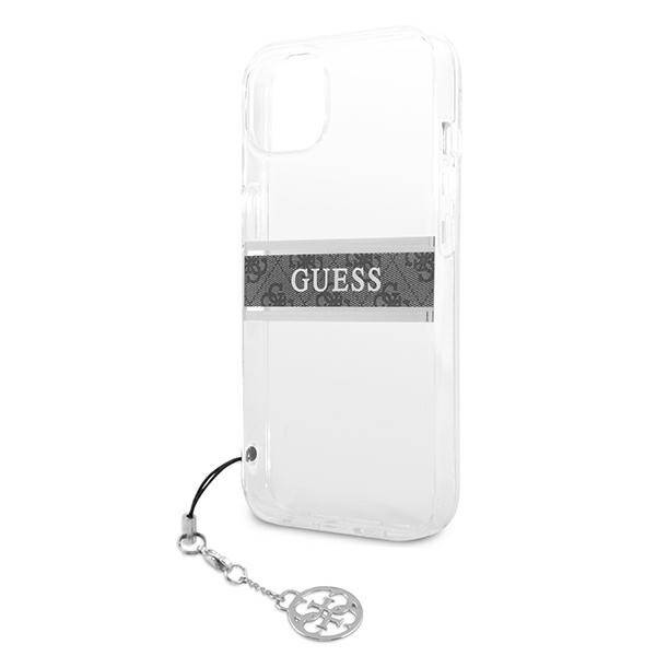 GUESS GUHCP13SKB4G4G IPHONE 13 MINI 5.4 "BANNER HARDCASE 4G GRAY STAP CHARM