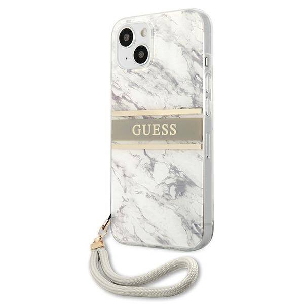 GUESS GUHCP13SKMABGR IPHONE 13 MINI 5.4 "GRAY/GRAY HARDCASE MARBLE STRAP COLLECTION