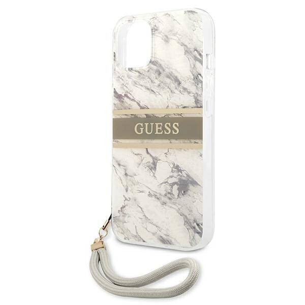 GUESS GUHCP13SKMABGR IPHONE 13 MINI 5.4 "GRAY/GRAY HARDCASE MARBLE STRAP COLLECTION