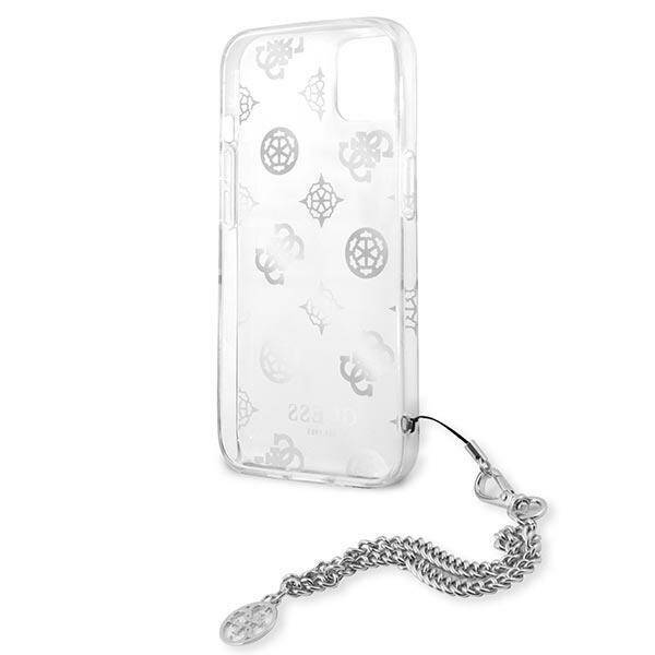 GUESS GUHCP13SKSPESI IPHONE 13 MINI 5.4 "SILVER/SILVER HARDCASE PEONY CHAIN COLLECTION