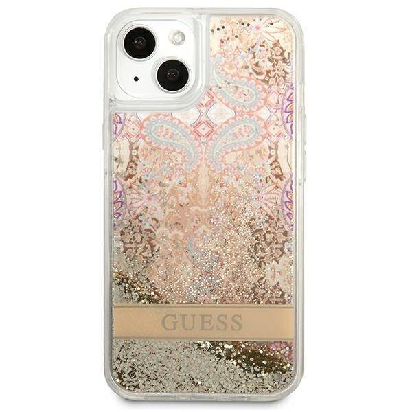 GUESS GUHCP13SLFLSD IPHONE 13 MINI 5.4 "GOLD/GOLD HARDCASE PAISLEY LIQUID GLITTER