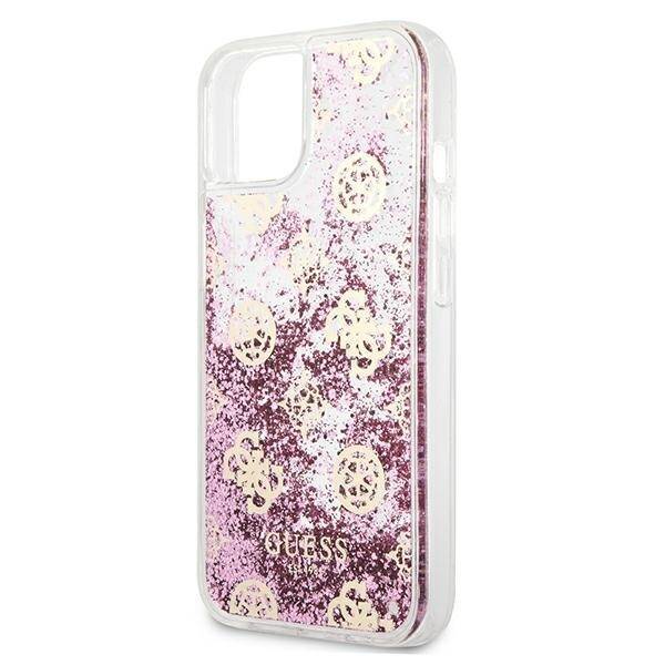 GUESS GUHCP13SLGPEPI IPHONE 13 MINI 5.4 "PINK/PINK HARDCASE PEONY LIQUIDTER