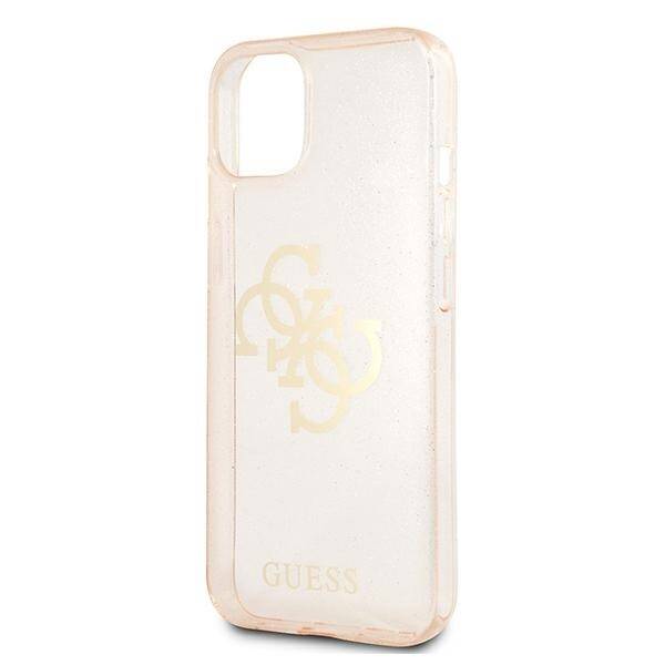 GUESS GUHCP13SPCGGL4GGO IPHONE 13 MINI 5.4 "GOLD/GOLD HARD CASE GLITTER 4G BIG LOGO