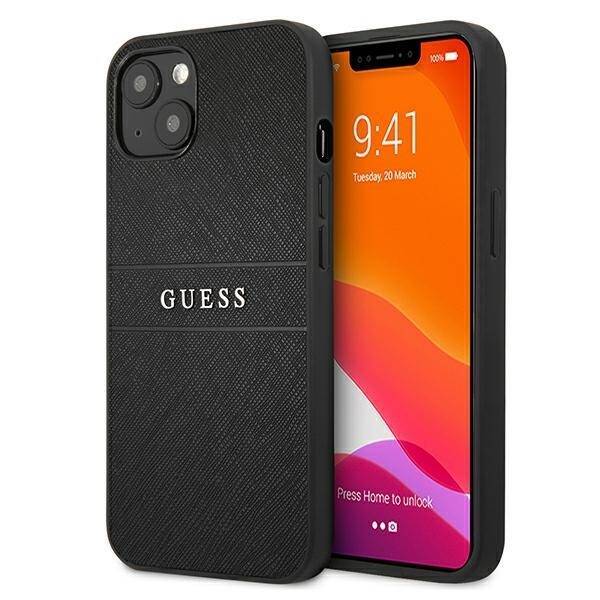 GUESS GUHCP13SPSASBBK IPHONE 13 MINI 5.4 "BLACK/BLACK SAFFIANO STRAP