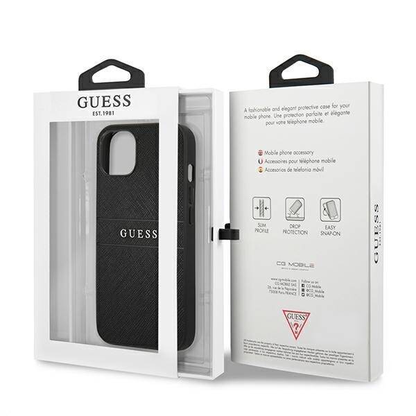 GUESS GUHCP13SPSASBBK IPHONE 13 MINI 5.4 "BLACK/BLACK SAFFIANO STRAP