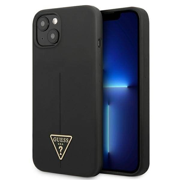 GUESS GUHCP13SSLTGK IPHONE 13 MINI 5.4 "BLACK/BLACK HARDCASE SILICONE TRIANGLE