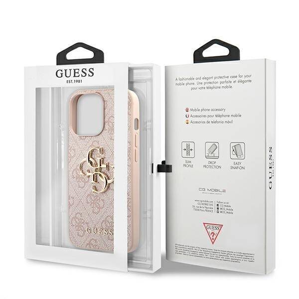 GUESS GUHCP13X4GMGPI IPHONE 13 PRO MAX 6.7 "PINK/PINK HARDCASE 4G BIG METAL LOGO