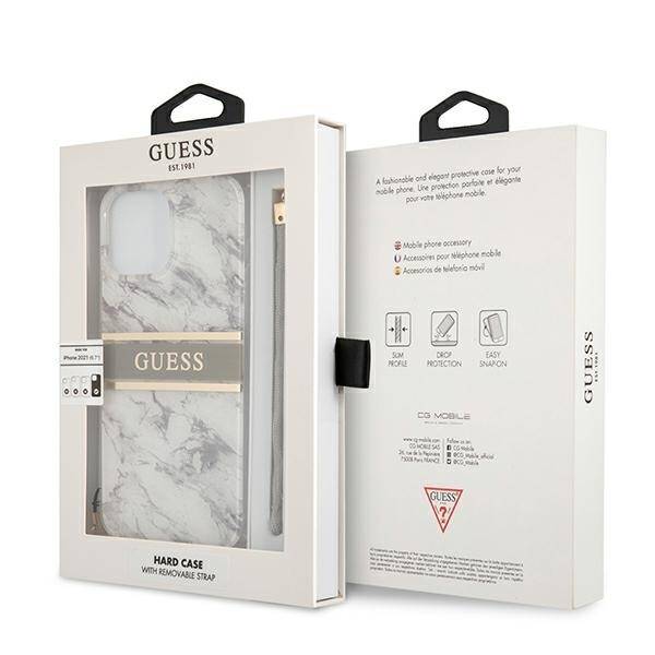 GUESS GUHCP13XKMABGR IPHONE 13 PRO MAX 6.7 "GRAY/GRAY HARDCASE MARBLE STAP COLLECTION