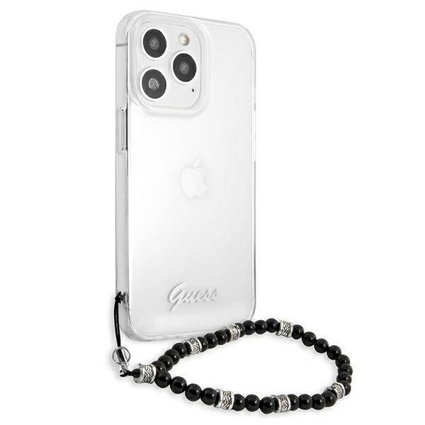 GUESS GUHCP13XKPSBK IPHONE 13 PRO MAX 6.7 "TRANSPARENT HARDCASE BLACK PEARL