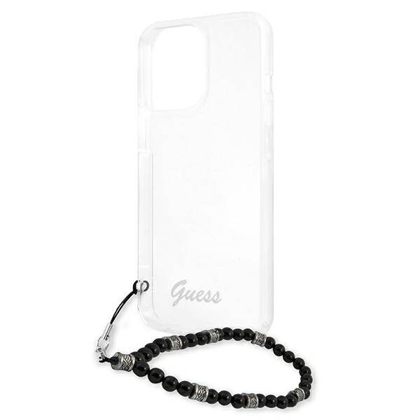 GUESS GUHCP13XKPSBK IPHONE 13 PRO MAX 6.7 "TRANSPARENT HARDCASE BLACK PEARL