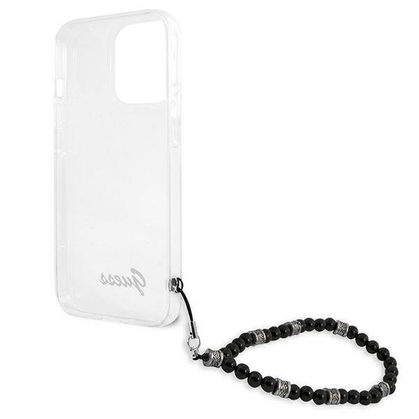 GUESS GUHCP13XKPSBK IPHONE 13 PRO MAX 6.7 "TRANSPARENT HARDCASE BLACK PEARL