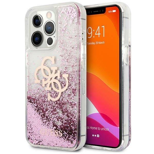 GUESS GUHCP13XLG4GPI IPHONE 13 PRO MAX 6.7 "PINK/PINK HARDCASE 4G BIG LIQUID GLITTER