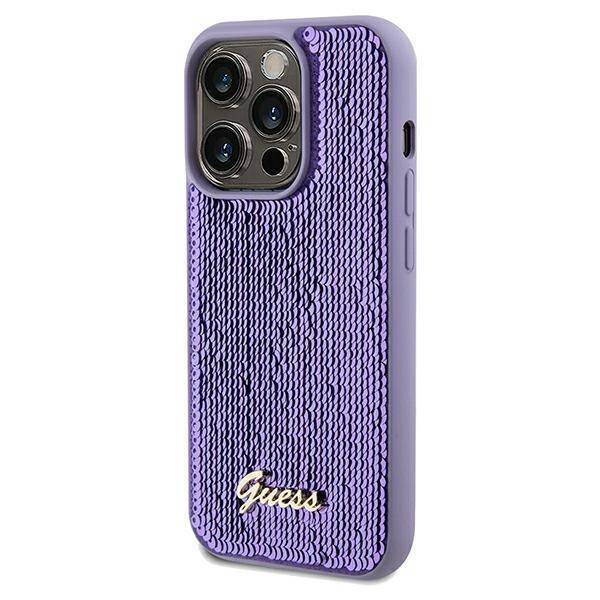 GUESS GUHCP13XPSFDGS IPHONE 13 PRO MAX 6.7 "PURPLE/PURPLE HARDCASE SEQUIN SCRIPT METAL