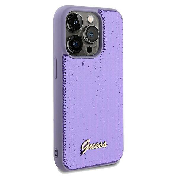 GUESS GUHCP13XPSFDGS IPHONE 13 PRO MAX 6.7 "PURPLE/PURPLE HARDCASE SEQUIN SCRIPT METAL