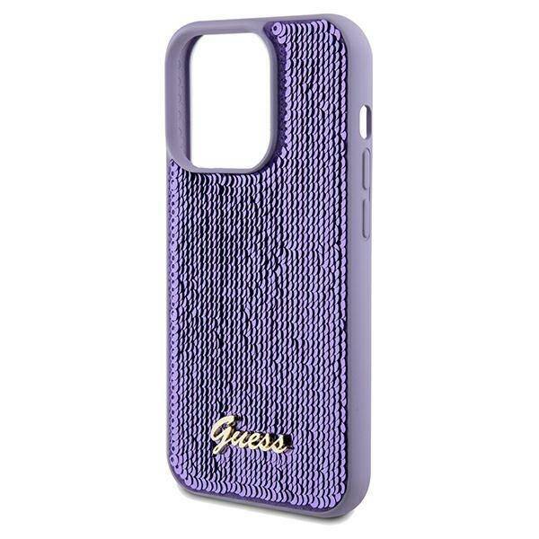 GUESS GUHCP13XPSFDGS IPHONE 13 PRO MAX 6.7 "PURPLE/PURPLE HARDCASE SEQUIN SCRIPT METAL