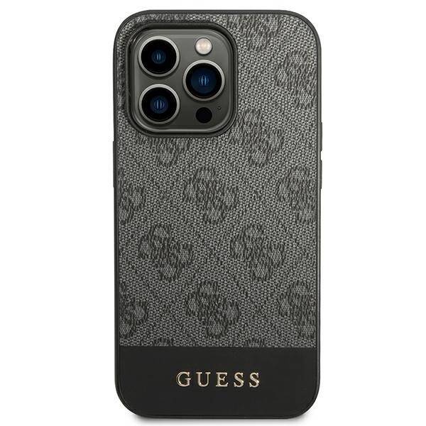 GUESS GUHCP14LG4LGRGR IPHONE 14 PRO 6.1 "GRAY/GRAY HARD CASE 4G STRIPE COLLECTION