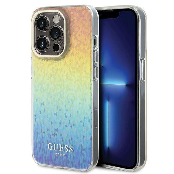 GUESS GUHCP14LHDECMI IPHONE 14 PRO 6.1 "MULTI -COLORED HARDCASE IML FACETED MIRROR DISCO IRIDESCENT