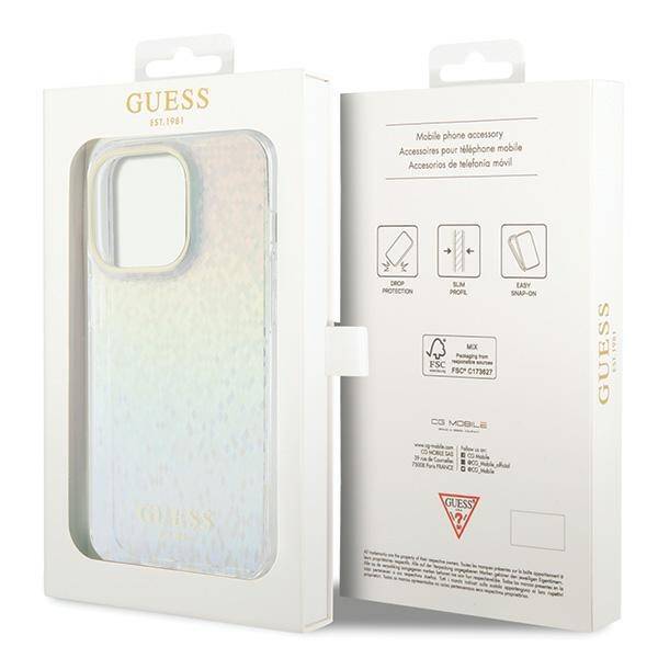 GUESS GUHCP14LHDECMI IPHONE 14 PRO 6.1 "MULTI -COLORED HARDCASE IML FACETED MIRROR DISCO IRIDESCENT