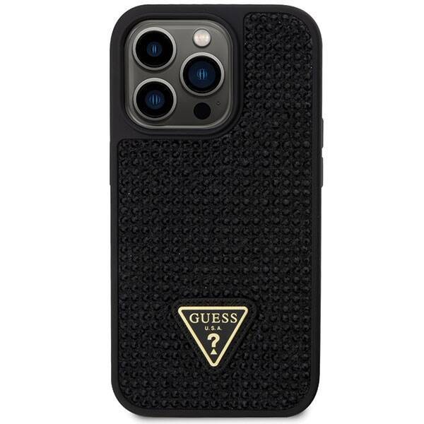 GUESS GUHCP14LHDGTPK IPHONE 14 PRO 6.1 "BLACK/BLACK HARDCASE RHINESTONE TRIANGLE