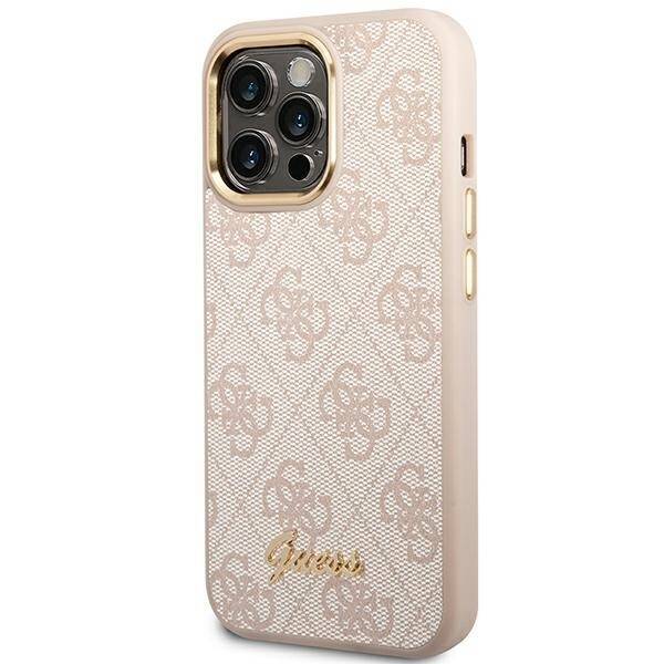 GUESS GUHCP14LHG4SHP IPHONE 14 PRO 6.1 "PINK/PINK HARD CASE 4G VINTAGE GOLD LOGO