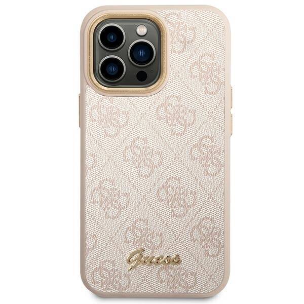 GUESS GUHCP14LHG4SHP IPHONE 14 PRO 6.1 "PINK/PINK HARD CASE 4G VINTAGE GOLD LOGO