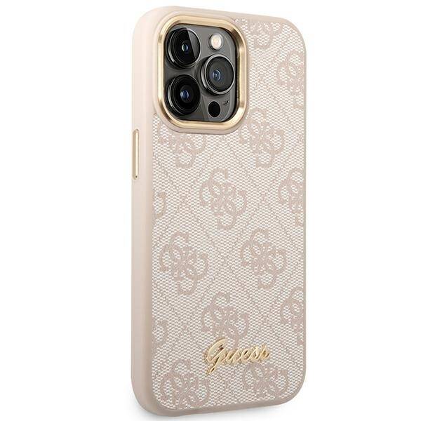 GUESS GUHCP14LHG4SHP IPHONE 14 PRO 6.1 "PINK/PINK HARD CASE 4G VINTAGE GOLD LOGO