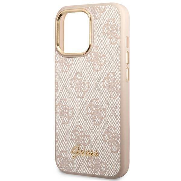 GUESS GUHCP14LHG4SHP IPHONE 14 PRO 6.1 "PINK/PINK HARD CASE 4G VINTAGE GOLD LOGO