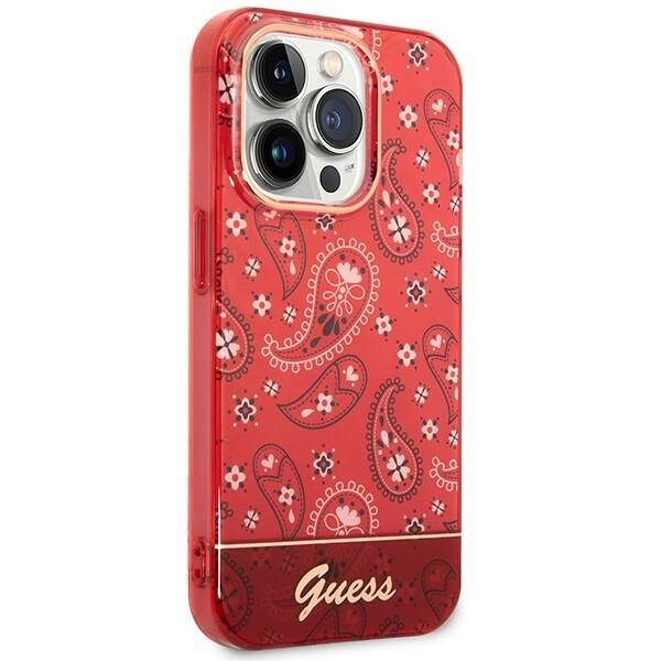 GUESS GUHCP14LHGBNHR IPHONE 14 PRO 6.1 "RED/RED HARDCASE BANDANA PAISLEY