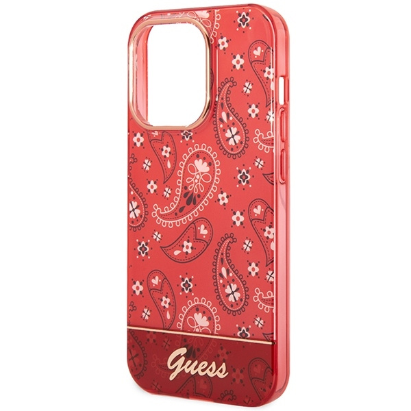 GUESS GUHCP14LHGBNHR IPHONE 14 PRO 6.1 "RED/RED HARDCASE BANDANA PAISLEY